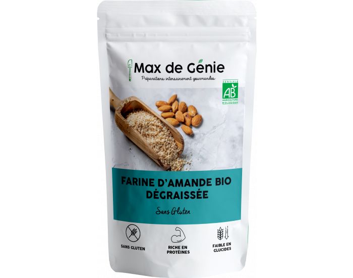 MAX DE GENIE Farine d'Amande Dgraisse Biologique - 250g