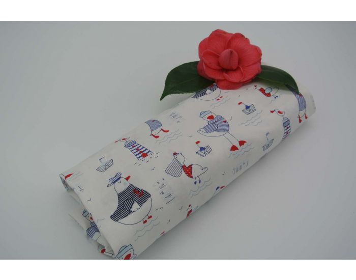 LES DRAPS DE MONIQUE Drap Housse - Animaux Marin