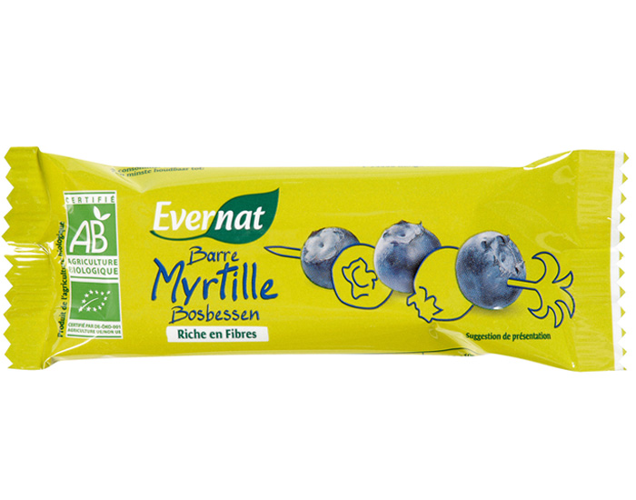 EVERNAT Barre Myrtille - 40 g