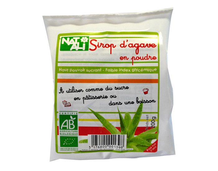 NAT-ALI Sirop d'Agave en Poudre - 200g