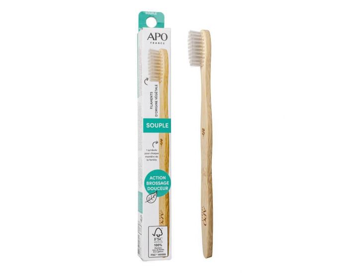 APO Brosse � Dents Souple Adulte x1 - Bambou