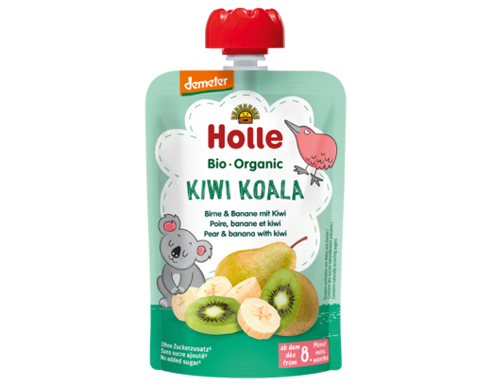 HOLLE Gourde Poire Banane Kiwi - 100 g - Dès 8 mois 