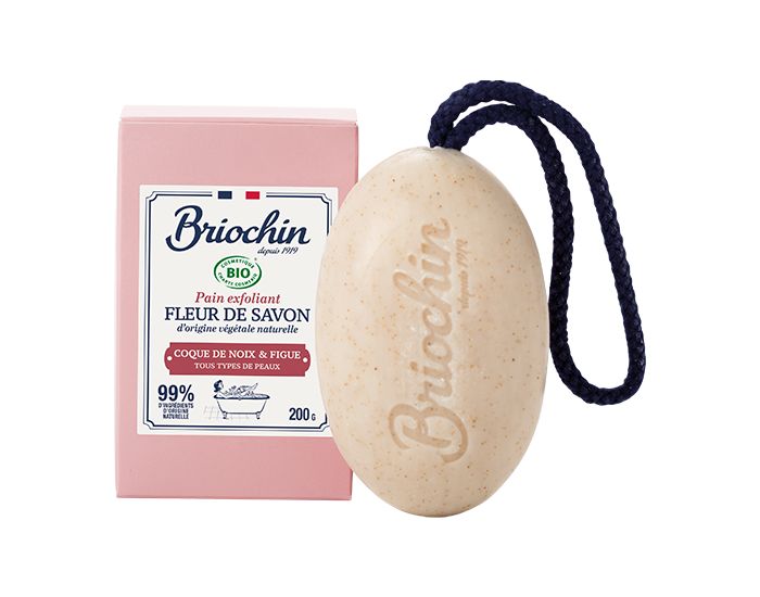 BRIOCHIN DEPUIS 1919 Pain Exfoliant Fleur de Savon Figue et Coques de Noix - 200g