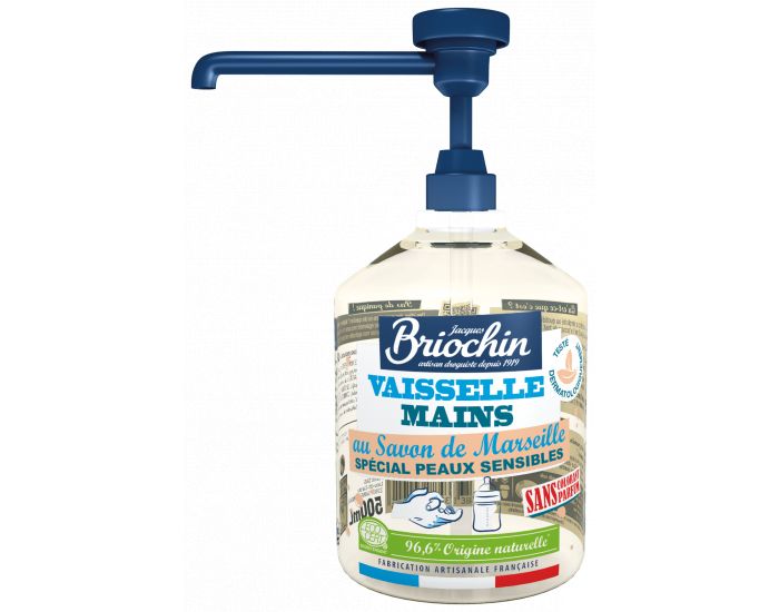 JACQUES BRIOCHIN Liquide Vaisselle et Main sans parfum - 500ml