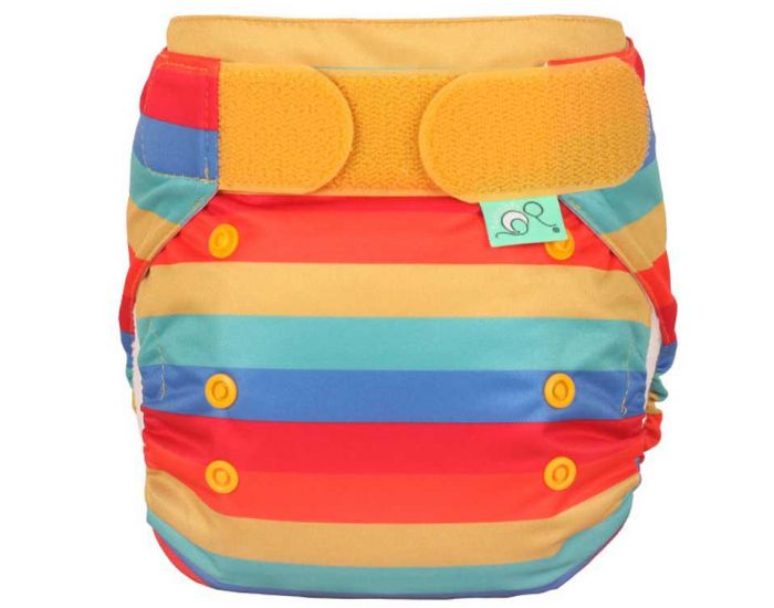 TOTS BOTS Couche Lavable TE1 - Easyfit - Taille Unique (3.5-15kg) - Rainbow Stripe