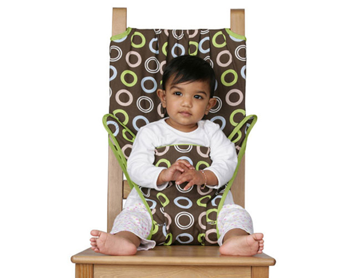 TOTSEAT Chaise de Voyage B�b� - Chocolat Cercles