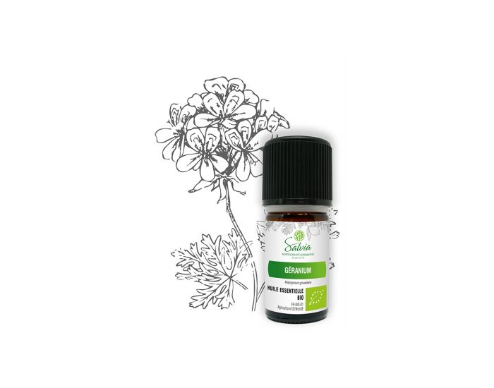 SALVIA NUTRITION Granium - Huile Essentielle Bio - 5 ml