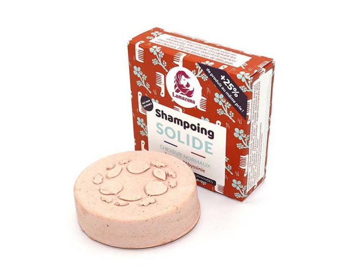 LAMAZUNA Shampoing Solide Cheveux Normaux Huile d'Abyssinie - 70ml
