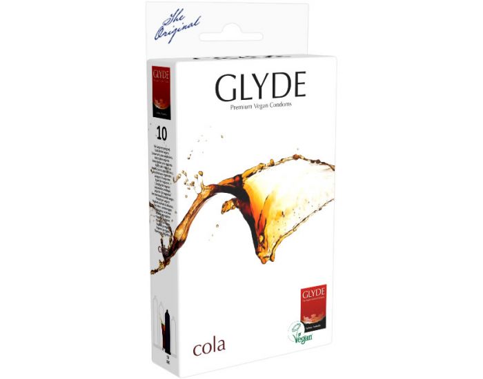 GLYDE Pr�servatifs en Latex Naturel Vegan - Cola - Pack de 10