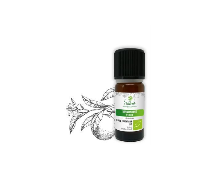 SALVIA NUTRITION Mandarine Verte - Huile Essentielle Bio - 10 ml