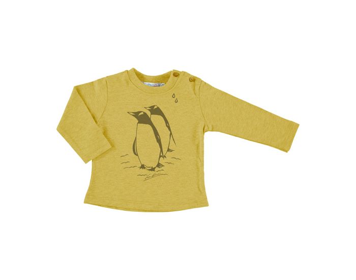 ANGUE ANGUE Tee Shirt Jaune - Pingouins 