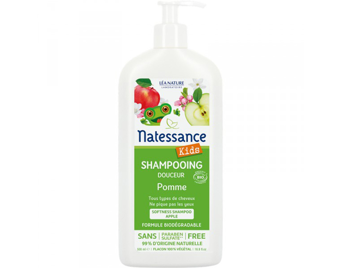 NATESSANCE Shampooing Douceur Kids Pomme - 500 ml 
