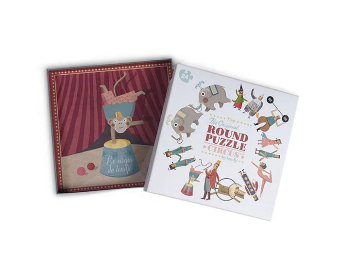 LONDJI Puzzle Rond Circus - 24 Pices - Ds 3 Ans