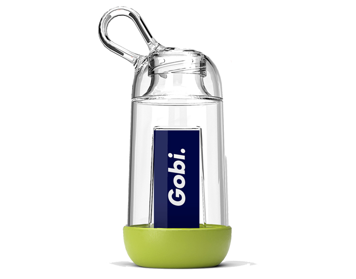MINI GOBI Gourde Enfant Personnalisable Made in France en Tritan - Vert d'Eau - 25 cl