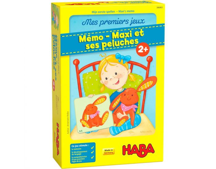 HABA Mes Premiers Jeux - Mmo-Maxi Et Ses Peluches - Ds 2 ans