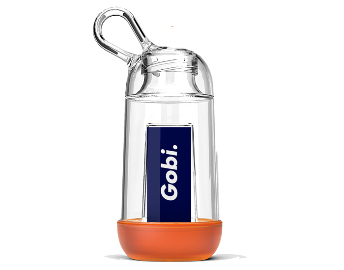 MINI GOBI Gourde Enfant Personnalisable Made in France en Tritan - Orang� Pur - 25 cl