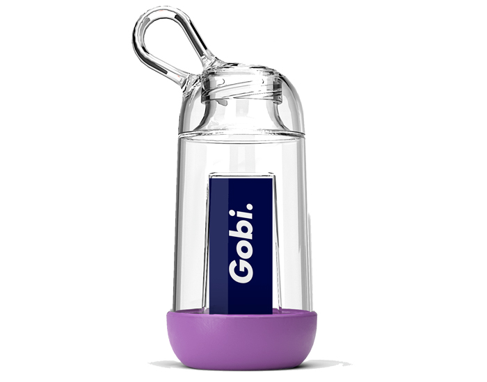 MINI GOBI Gourde Enfant Personnalisable Made in France en Tritan - Violet - 25 cl