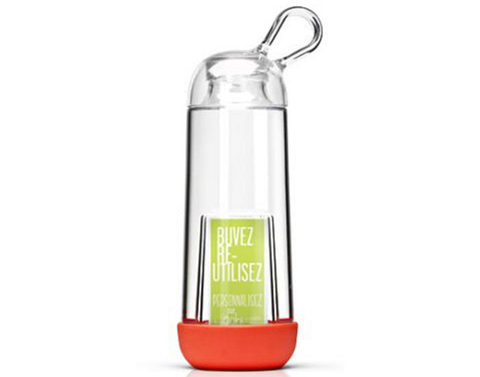 GOBI Gourde Personnalisable Made in France en Tritan - Corail - 40 cl