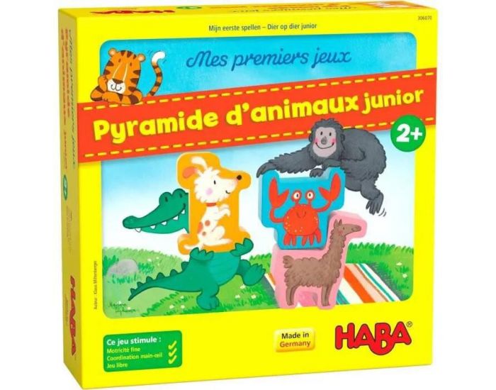 HABA Mes Premiers Jeux - Pyramide D'Animaux Junior - Ds 2 ans 