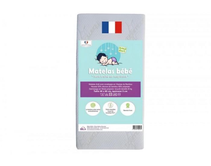 EASY DORT Matelas Berceau - Viscose de Bambou