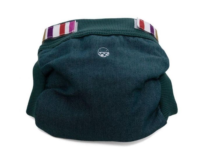 P'TITS DESSOUS Couche Lavable Hybride - Petit Pea - S�rie Sp�ciale Jean - TE3 - Taille L