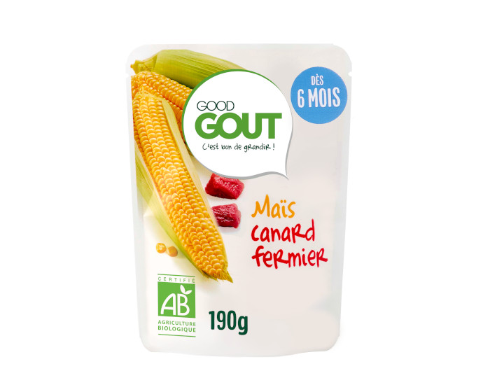 GOOD GOUT Petit Plat Bb Mas Canard Fermier - 190 g  - Ds 6 mois