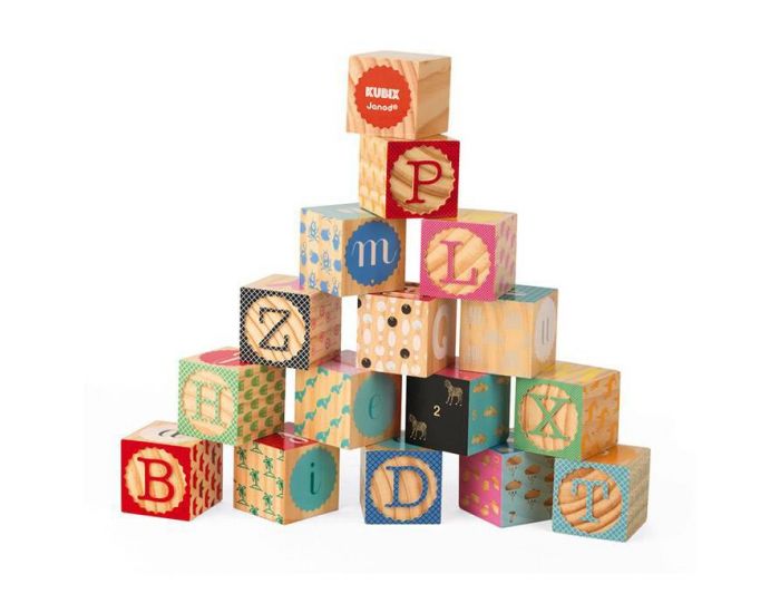 JANOD Cubes Alphabet Gravs Kubix - Ds 2 Ans