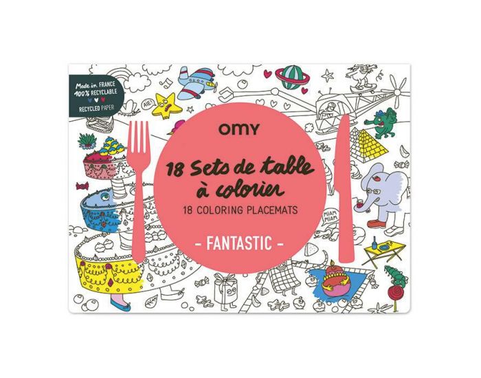OMY Set de Table � Colorier