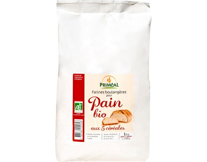 PRIMEAL Farine Pour Pain Aux 5 Crales - 500g