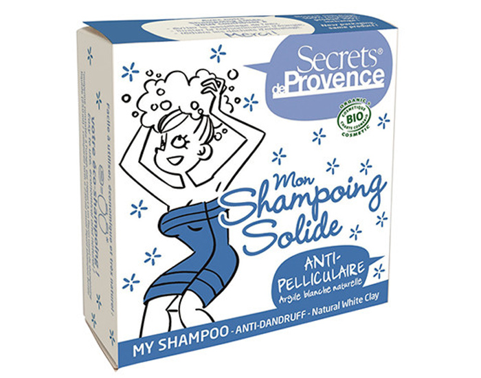 SECRETS DE PROVENCE Shampooing Solide Antipelliculaire - 85 g Etui carton