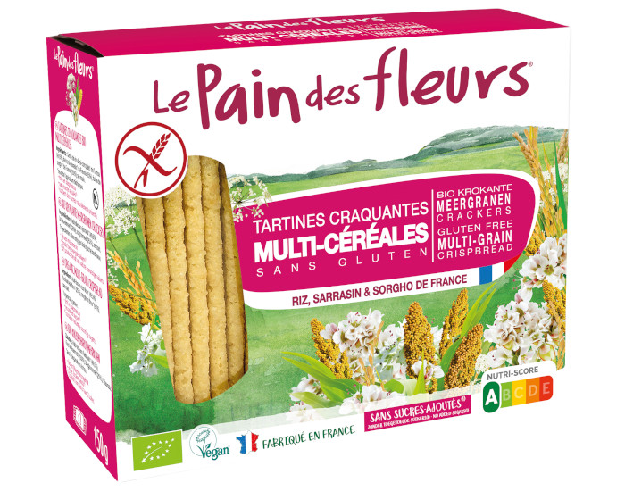 LE PAIN DES FLEURS Tartines Craquantes Multicrales - 150 g