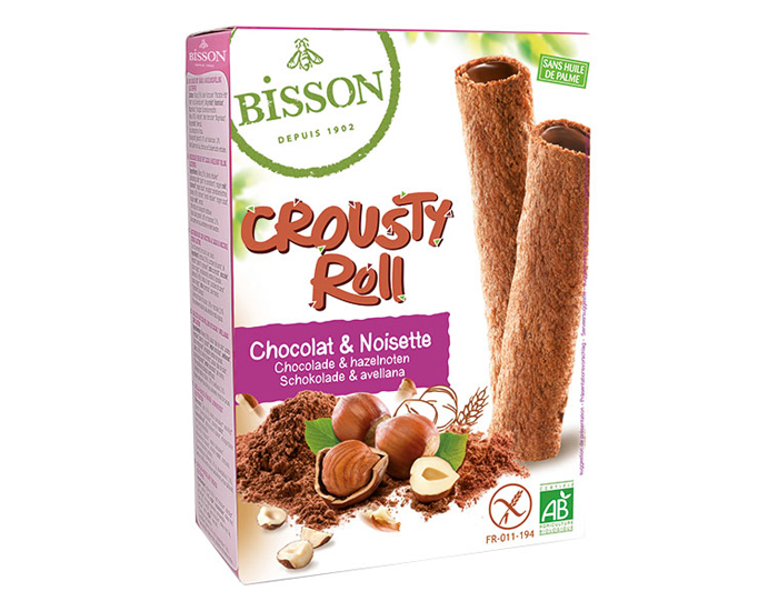 BISSON Crousty Roll Cacao Noisette - 125 g
