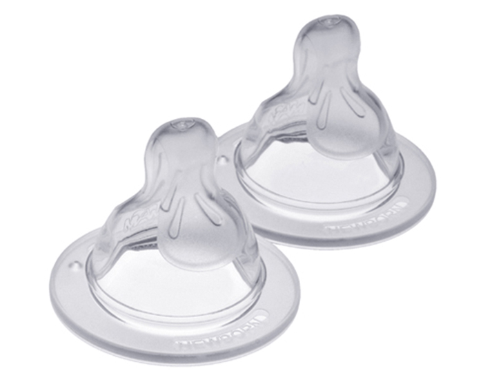 MAM Tétine Silicone Vitesse 1 - Débit Lent - Lot de 2 (Mam Baby) - Couverture