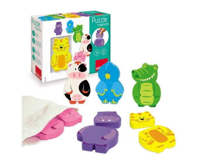 GOULA 6 Puzzles Magn�tiques Animaux - D�s 12 mois