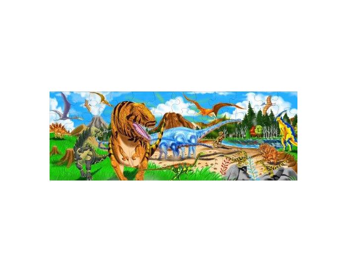 MELISSA & DOUG Puzzle Gant Pays des Dinosaures - Ds 4 ans