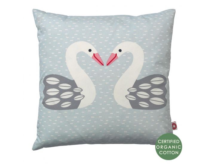 FRANCK & FISCHER Coussin Almue Cygne Blanc