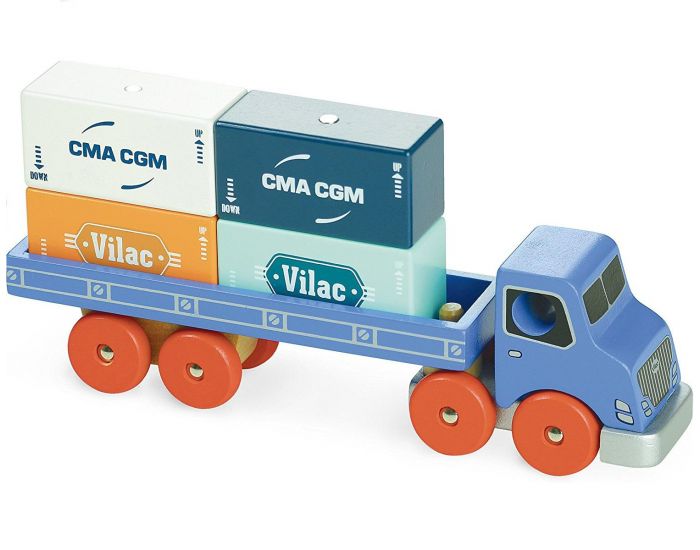 VILAC Camion Porte-Conteneurs Vilacity - Ds 3 ans