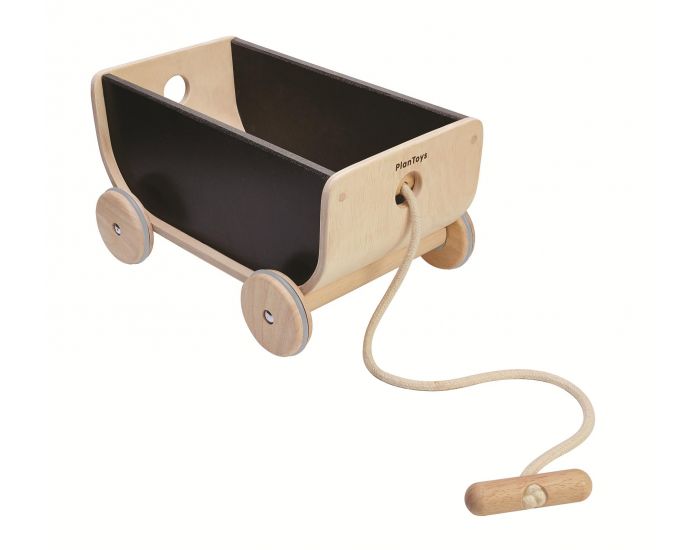 PLAN TOYS Chariot Wagon - Noir - D�s 3 Ans