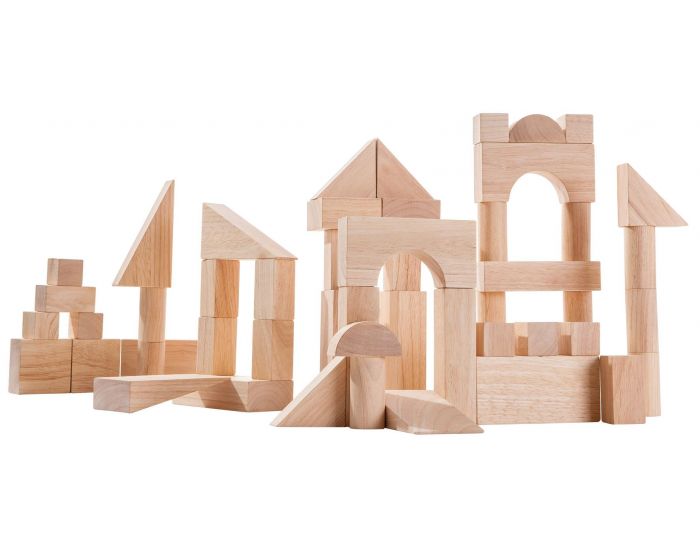 PLAN TOYS Blocs de construction 50 pi�ces - D�s 36 mois