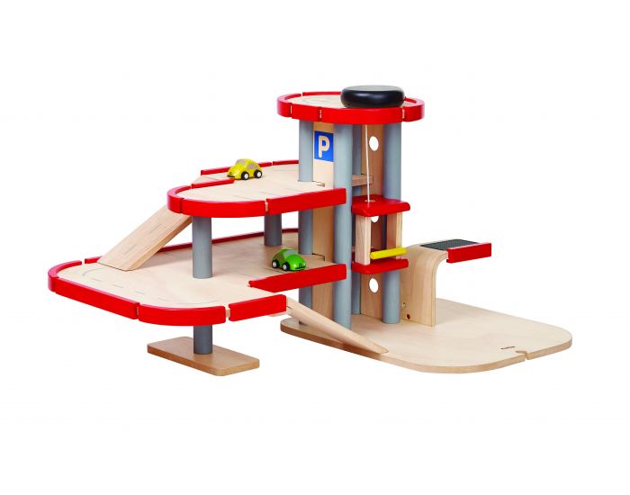 PLAN TOYS Garage Parking en Bois - D�s 3 ans