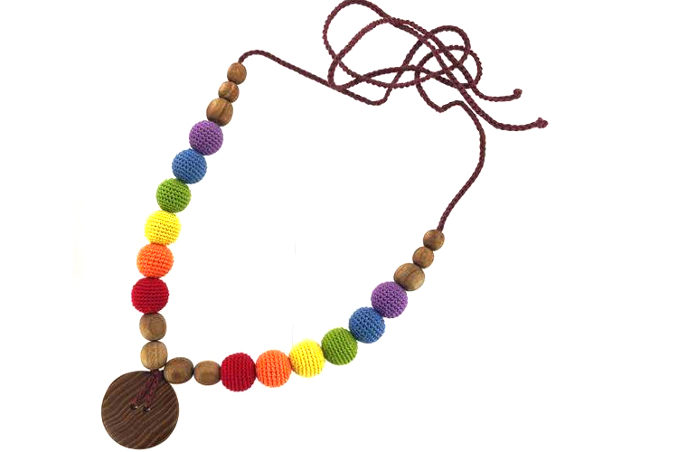 KANGAROO CARE Collier d'Allaitement et de Portage - Double Rainbow