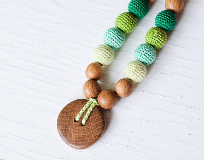 KANGAROO CARE Collier d'Allaitement et de Portage - All Shades of Green
