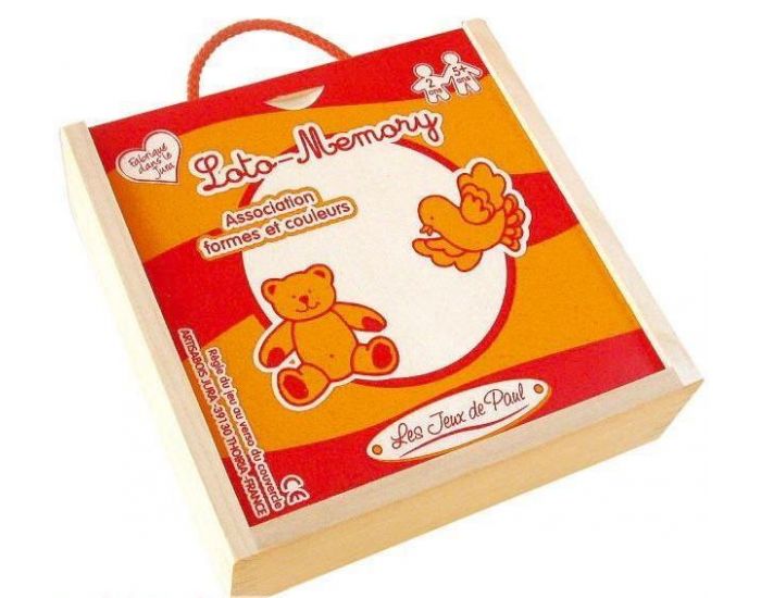 LES JEUX DE PAUL Loto M�mory 3 en 1 - D�s 2 ans