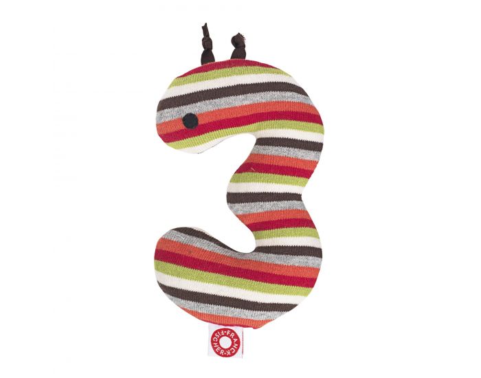 FRANCK & FISCHER Chiffre 3, jouet en tissu - D�s 12 mois