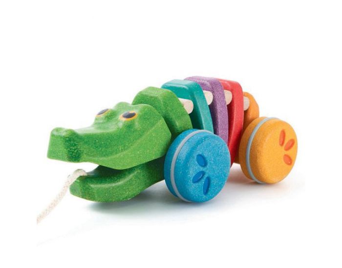 PLAN TOYS Alligator en bois - D�s 12 mois
