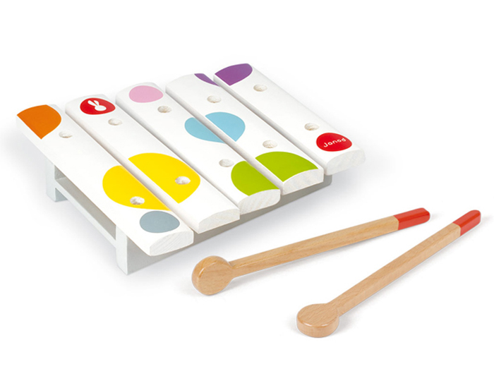 JANOD Xylophone Confetti 5 Tons - Ds 12 Mois