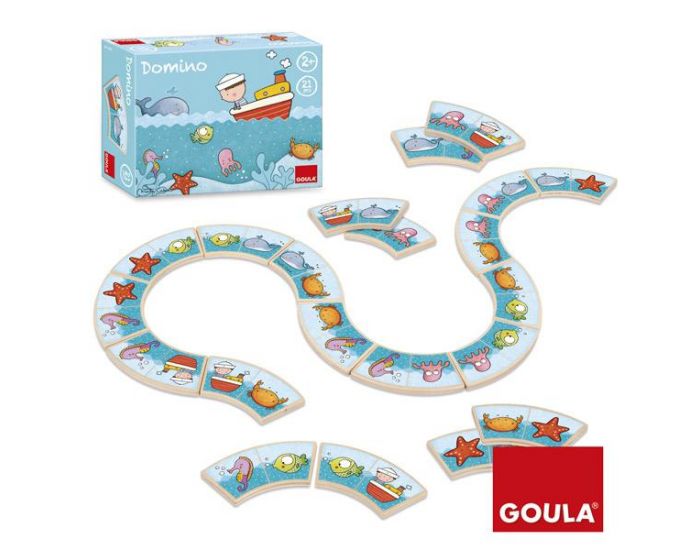 GOULA Domino Animaux Aquatiques - Ds 2 ans 