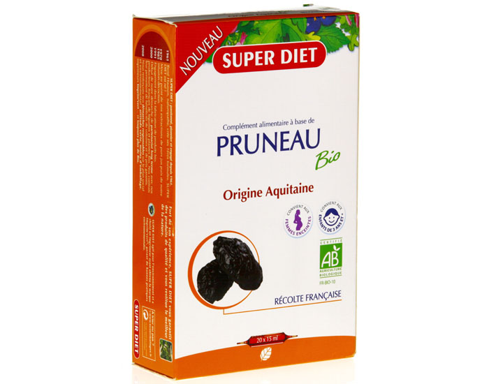 SUPERDIET Compl�ment Alimentaire � base de Pruneaux - 20 x 15 ml - D�s 3 ans
