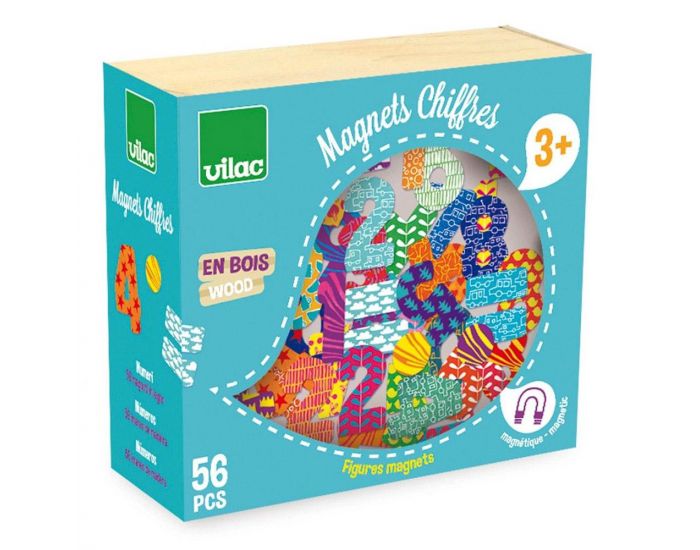 VILAC Magnets Chiffres - 56 pi�ces - D�s 3 ans