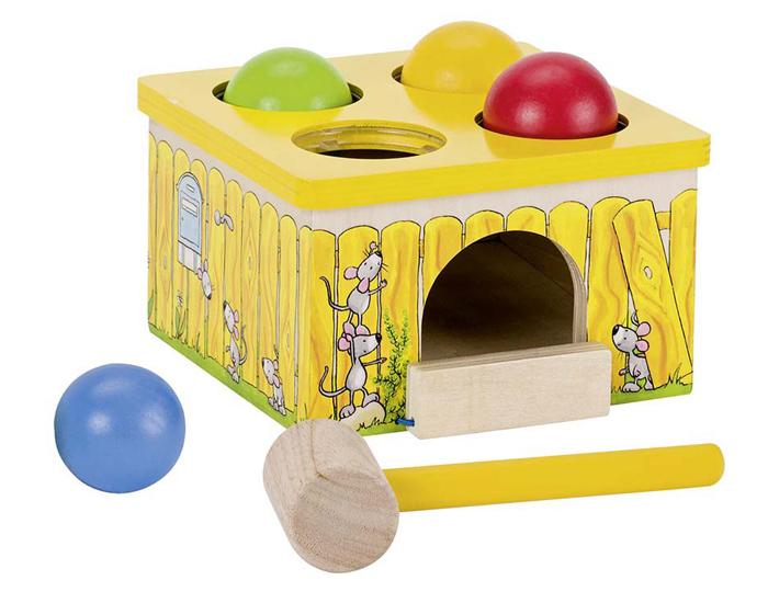 GOKI Jeu de Maillet Attrape Souris - Ds 12 Mois